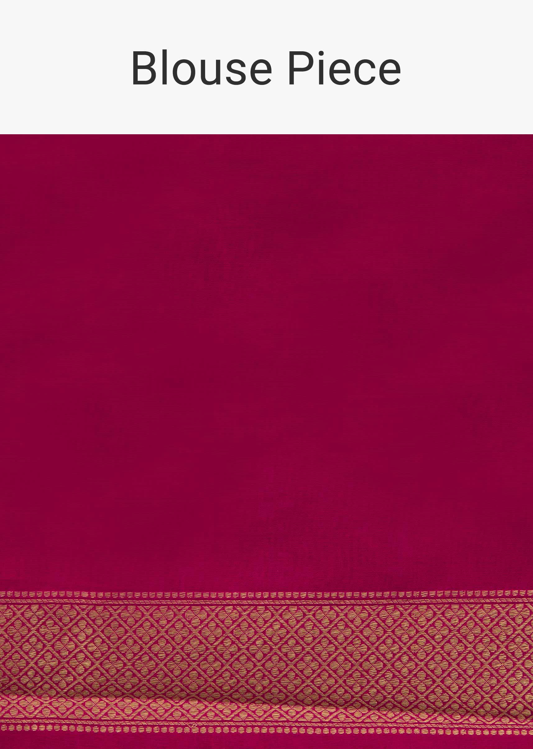 Black saree in jaal weave with contrast pink brocade pallav