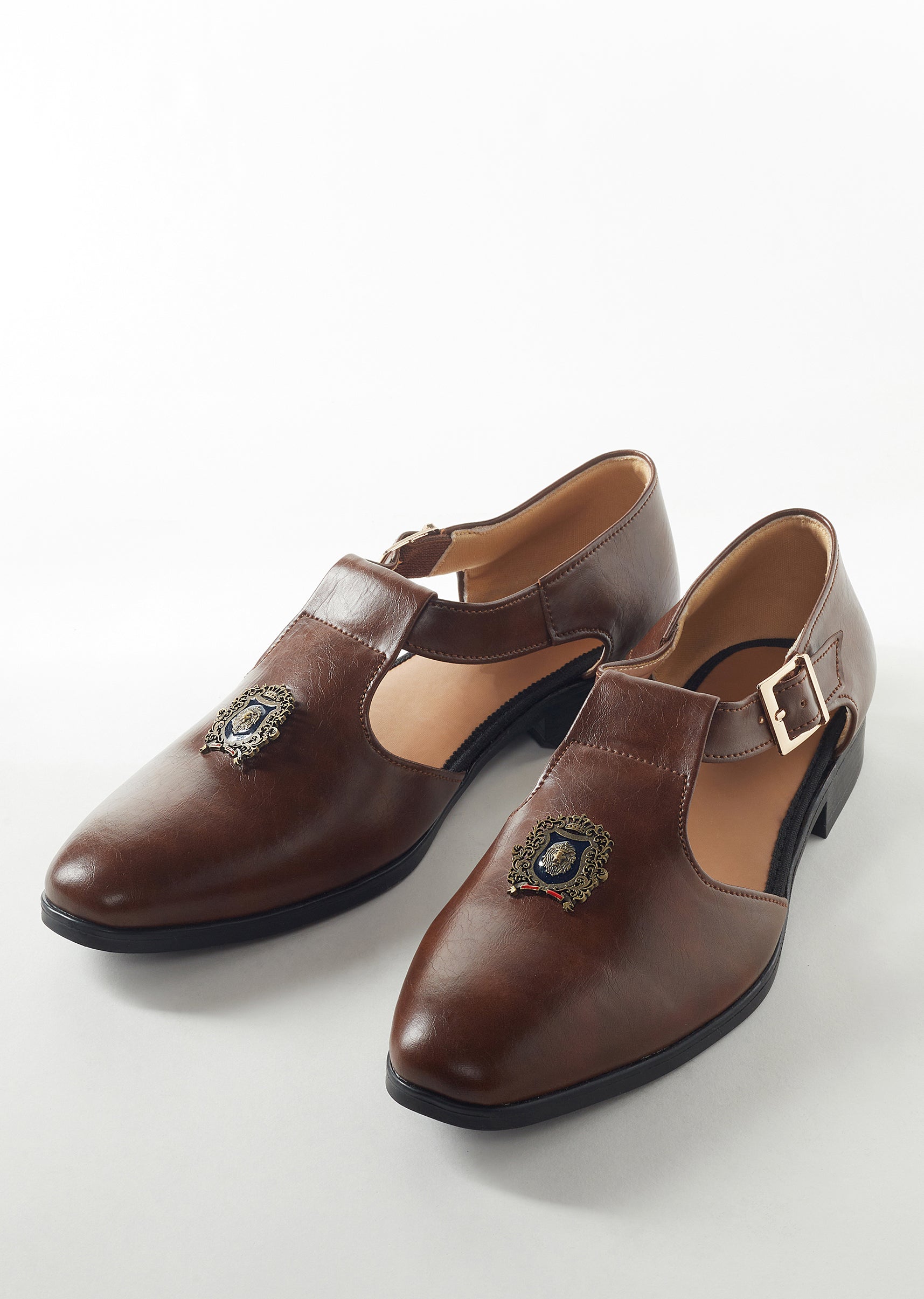 Brown Faux Leather Mens Footwear Brown Faux Leather Mens Footwear