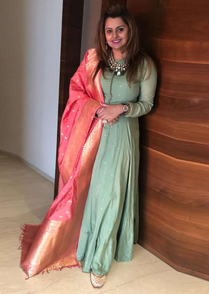 Deepshika Deshmukh In Kalki Chanderi Silk Anarkali Dress