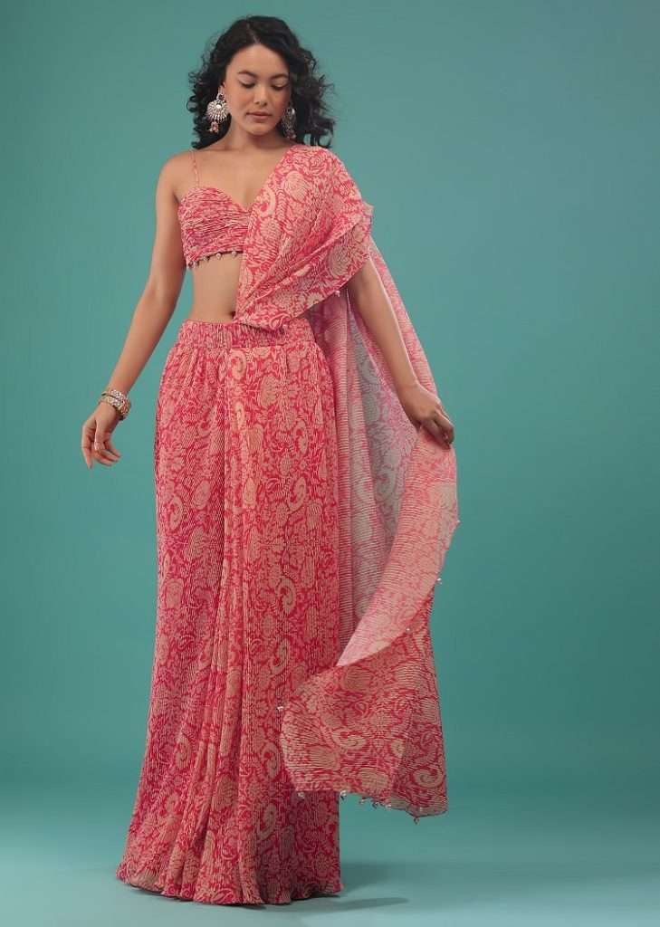 Ruffle Saree Designs To Transform You Into A Spring Fairy - KALKI