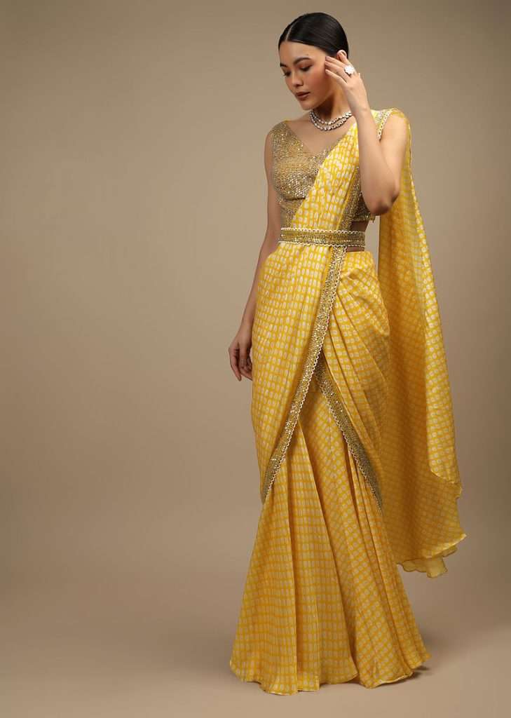 Sea Green Tissue Saree With Cutdana And Stone Embroidery