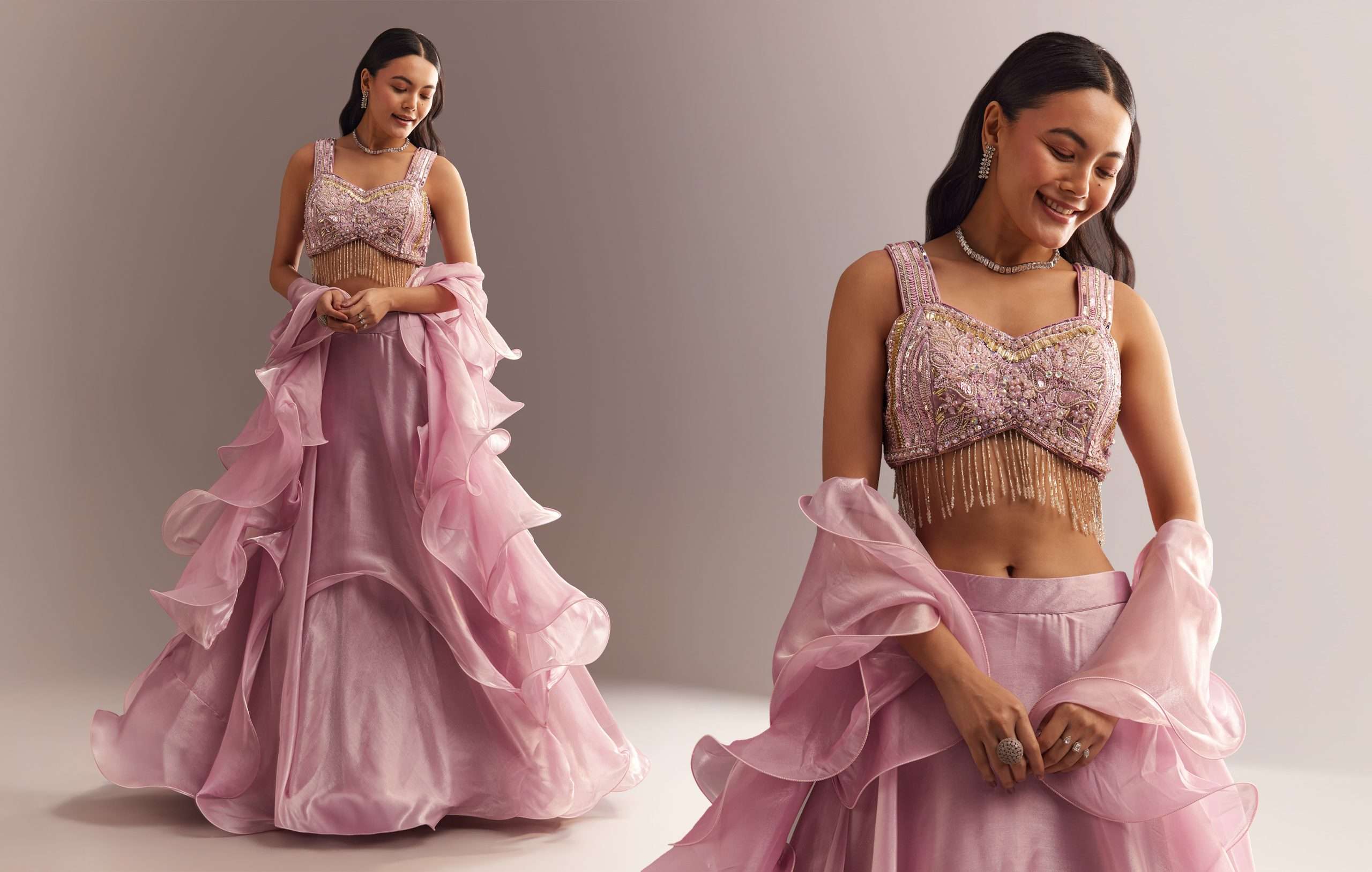 Ruffle Lehenga