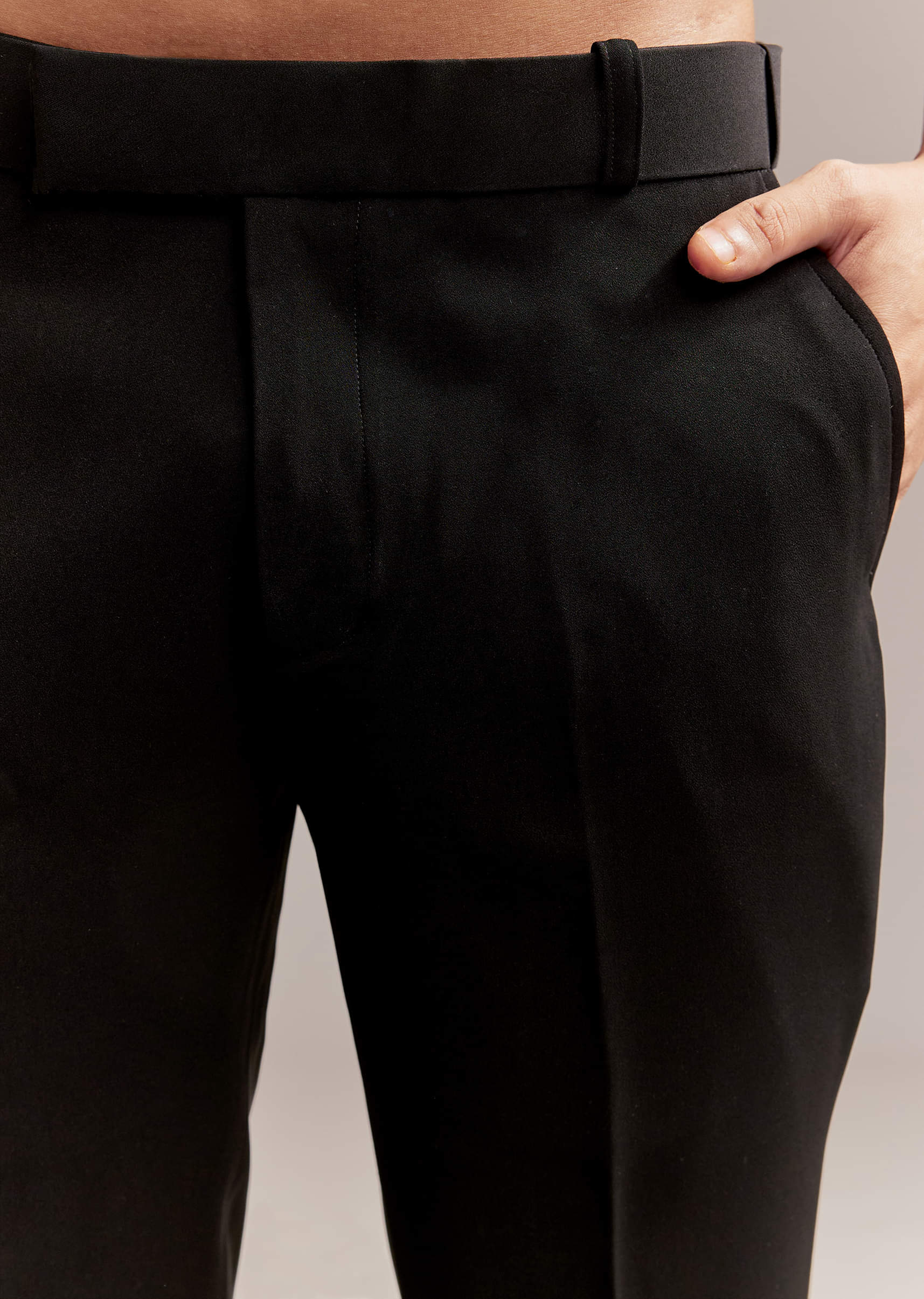 Black Indo Western Set For Men With Nawabi Brooch And Embroidery