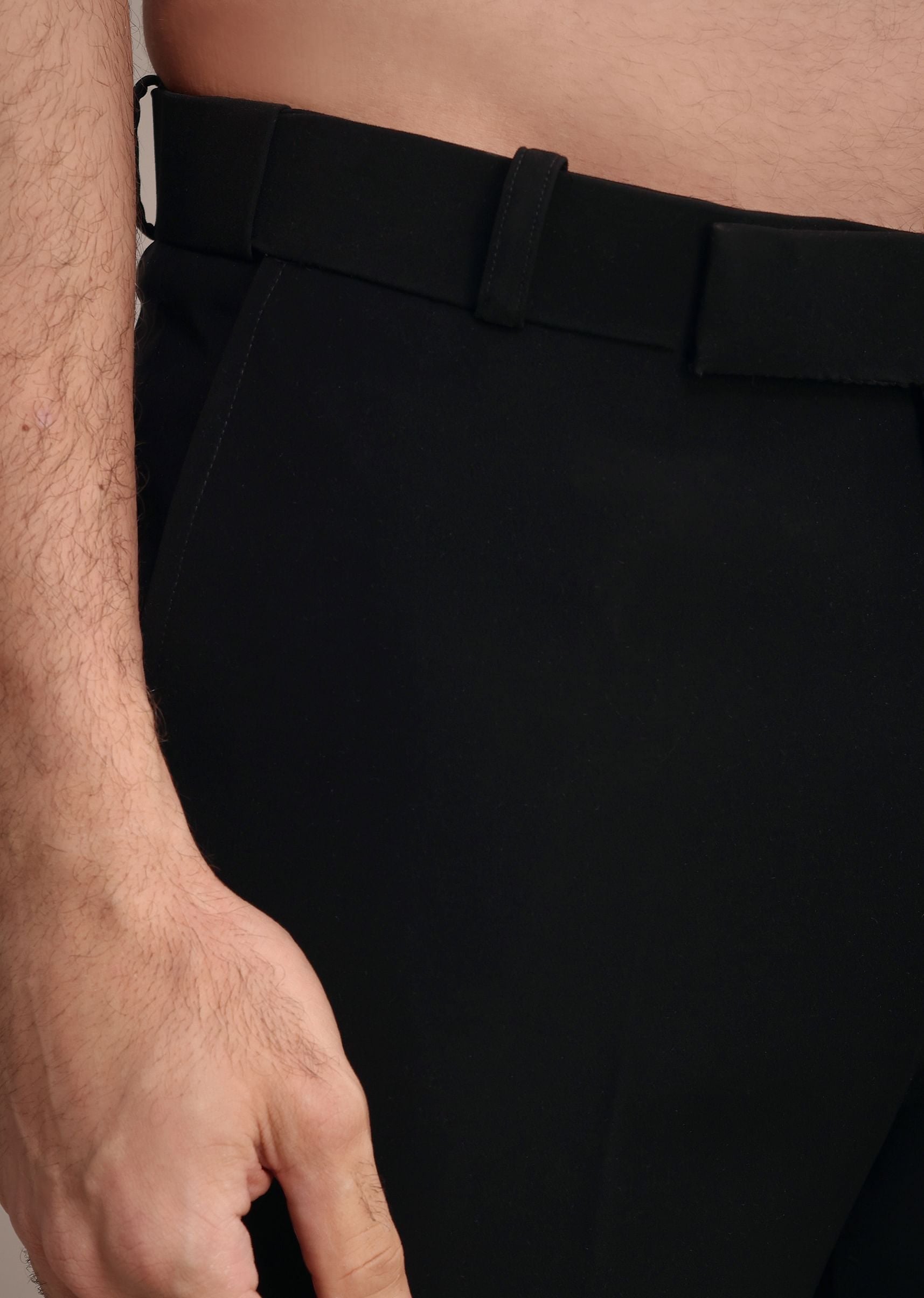 Black Indowestern Suit With Poth Work