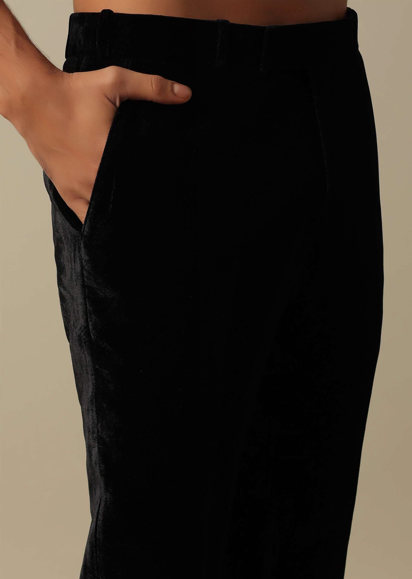 Exquisite Black Indowestern Set