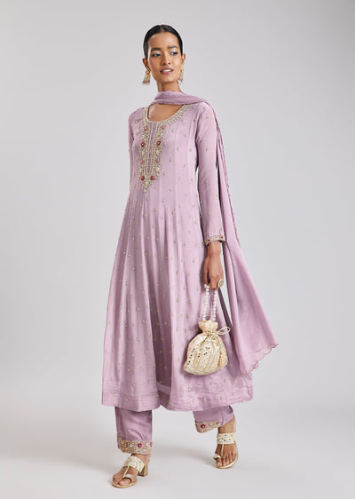 Lavender Zardosi Anarkali