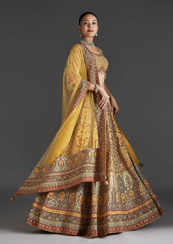 Mustard Yellow Glow With Mirror Shine
