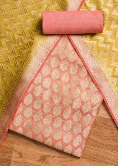 Pink Banarasi Brocade Suit