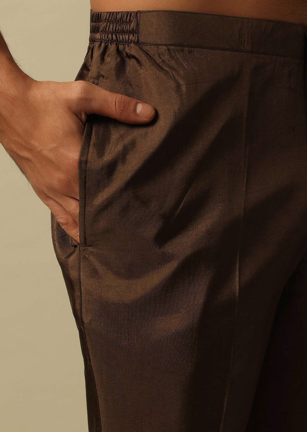 Sophisticated Brown Indowestern Ensemble